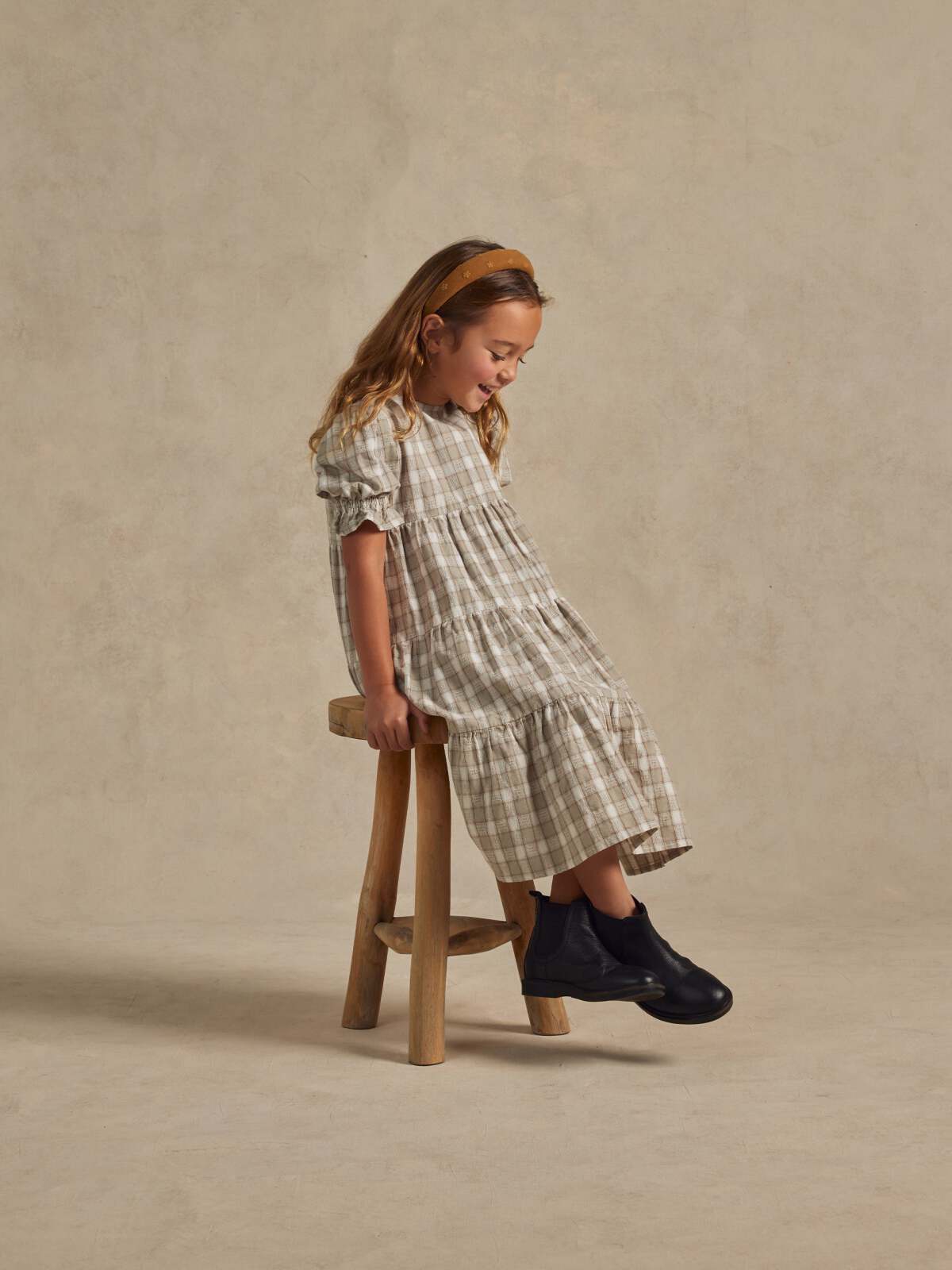 X-girl SHAGGY PLAID SHIRRED DRESS 折れ曲がっ ワンピース X-girl SHAGGY PLAID SHIRRED DRESS 折れ曲がっ ワンピース