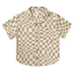 Rylee & Cru Lapel Collar Shirt, Sand Check