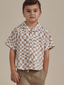 Rylee & Cru Lapel Collar Shirt, Sand Check