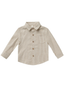 Rylee & Cru Long Sleeve Collared Shirt, Brass Stripe