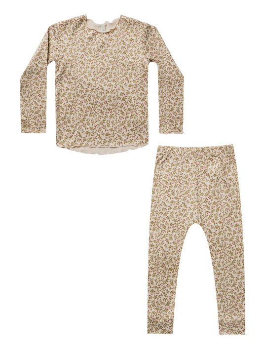 Rylee & Cru Long Sleeve Pajama Set, Fleur