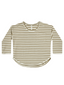 Rylee & Cru Long Sleeve Tee, Olive Stripe