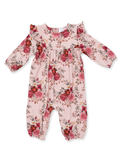 Ruffle Sleeve Romper, Sabrina Floral