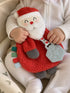 Itzy Lovey™ Plush Teether Toy, Holiday Santa