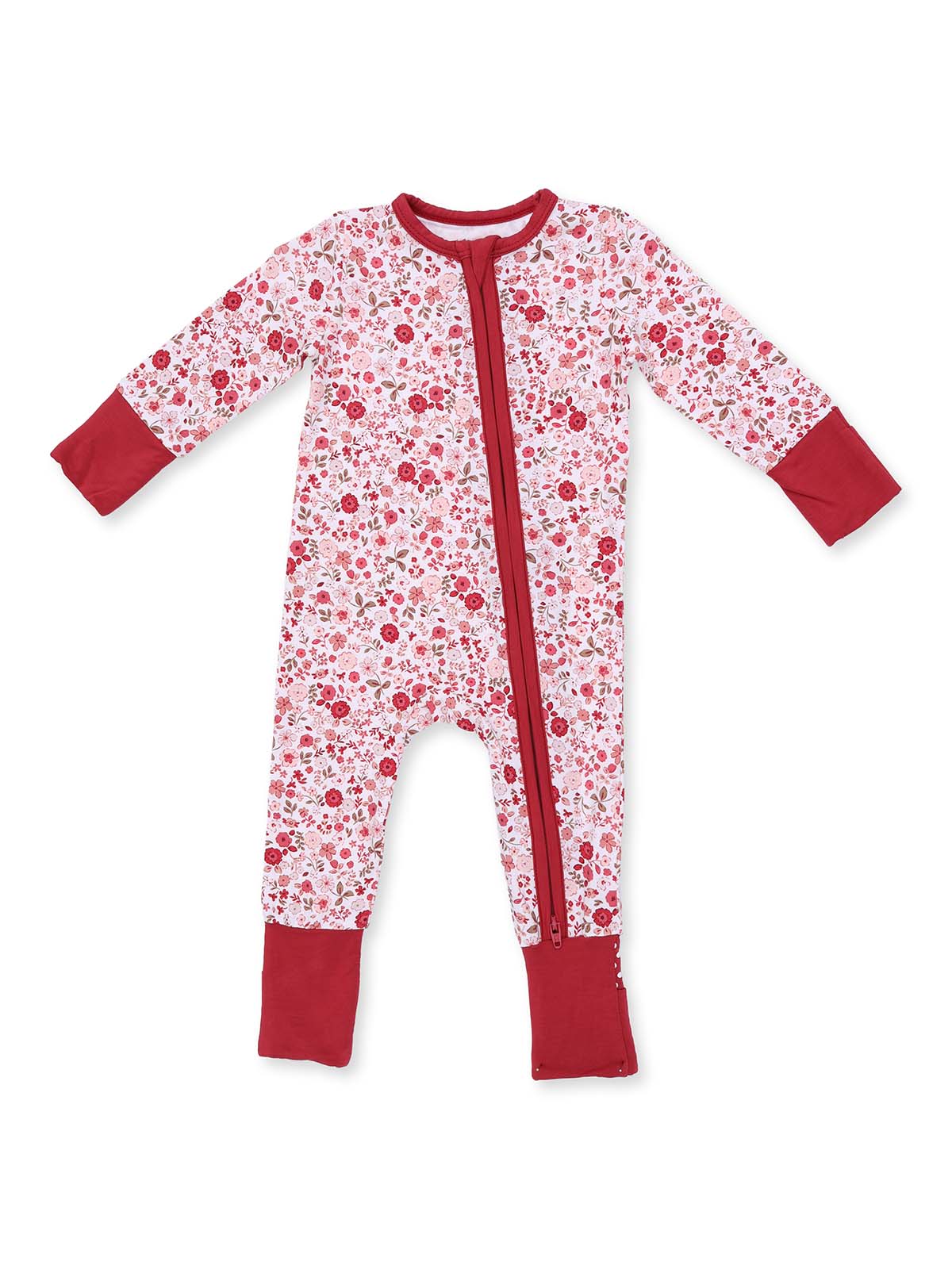 2-Way Zip Romper, Serene Floral