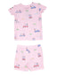 2-Piece Short Loungewear Set, Golf Carts Pink