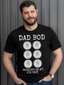 Dad Bod Six Pack Graphic Tee, Black