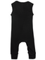 Sleeveless Romper, Black