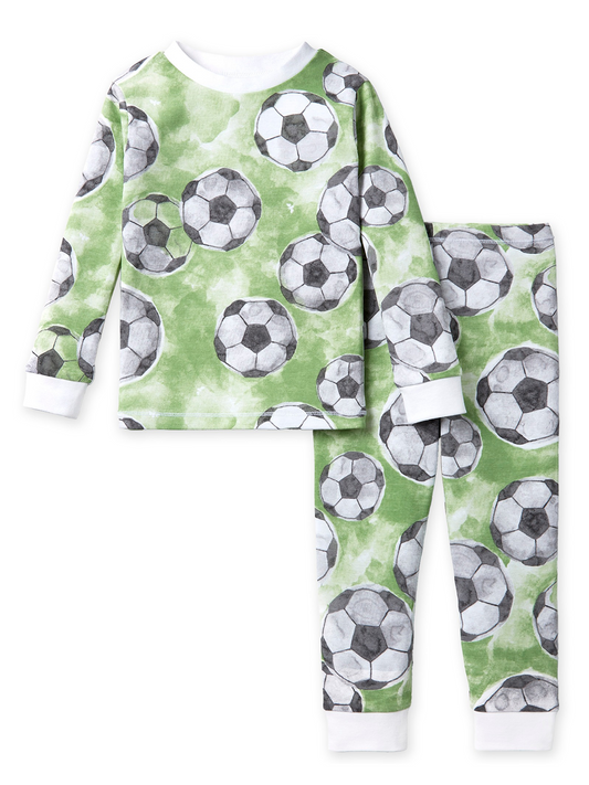 Organic 2-Piece Pajama Set, Soccer