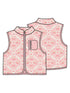Fleece Zip Vest, Southwest Pink