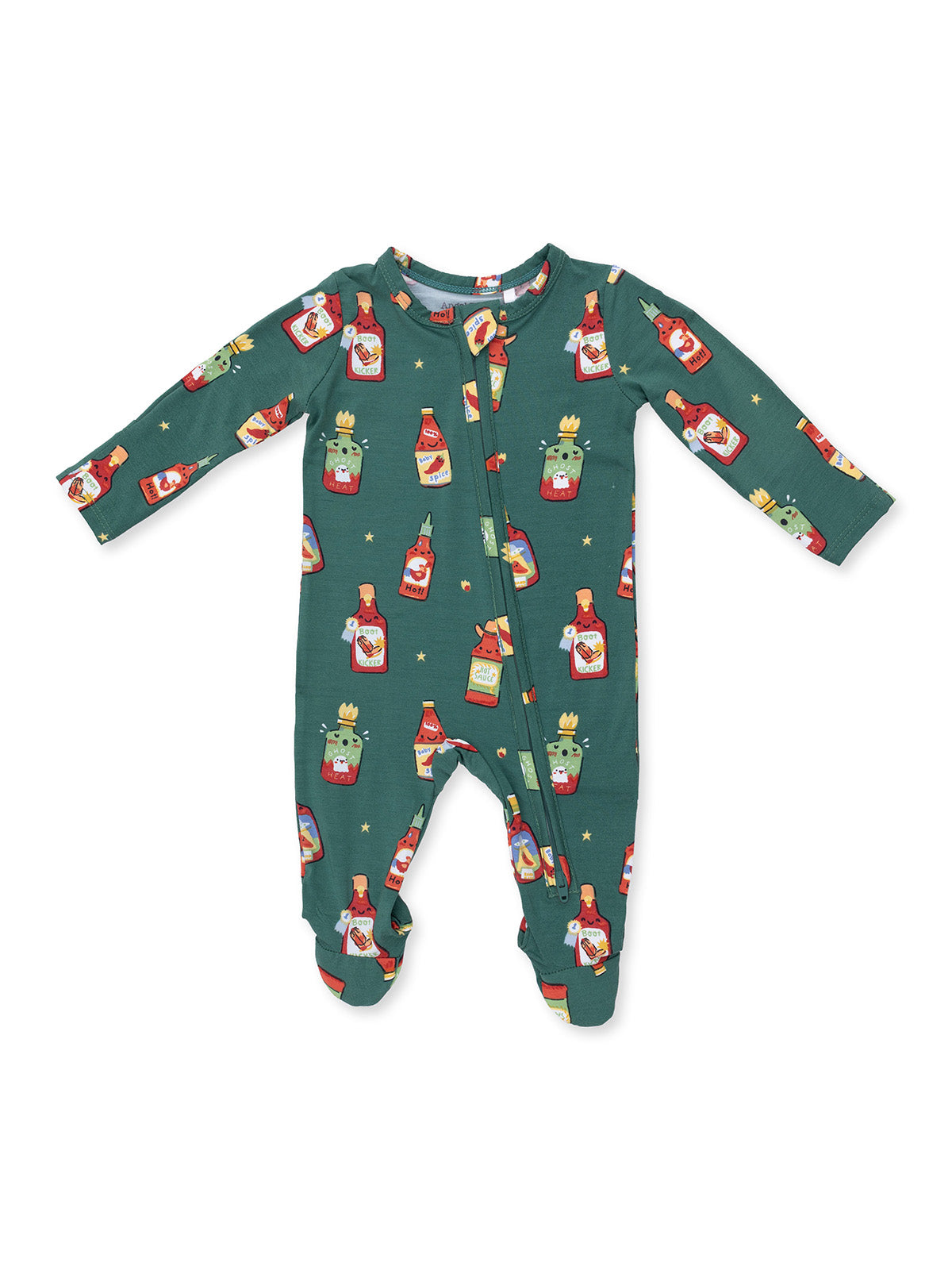2-Way Zip Footie, Spice Spice Baby