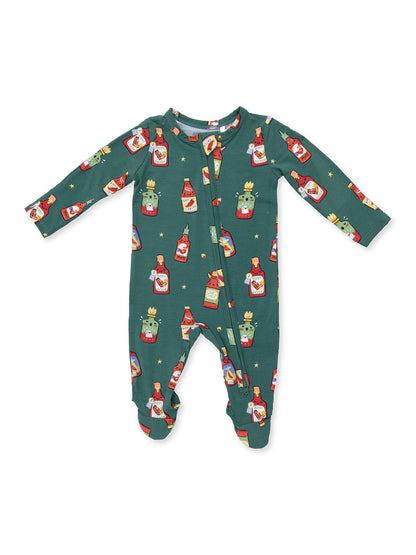 2-Way Zip Footie, Spice Spice Baby