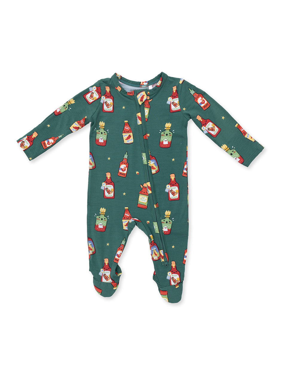 2-Way Zip Footie, Spice Spice Baby