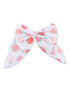 Strawberry patterned hair bow with a large, decorative design on a light background.