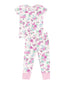 Short Sleeve Loungewear Set, Cute Little Roses