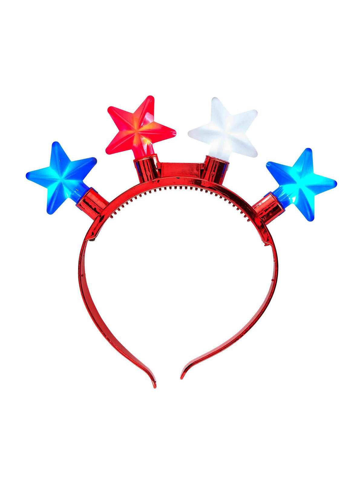Light Up Star Headband, Red