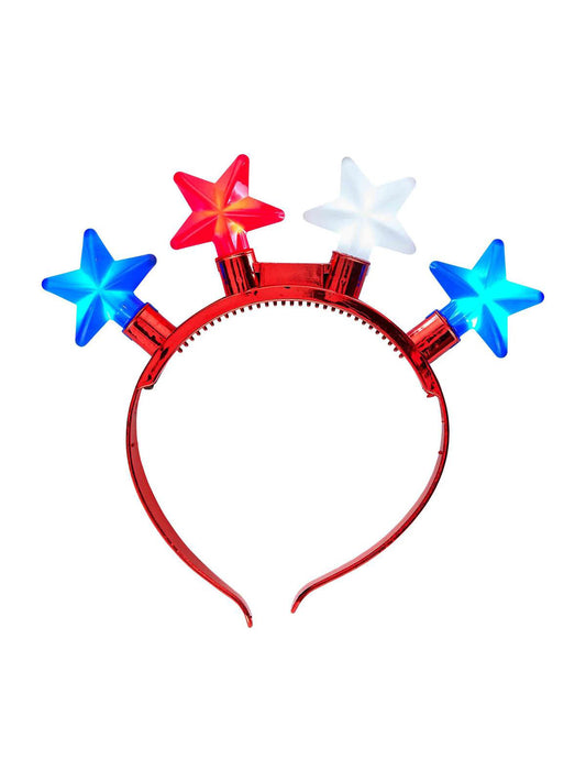 Light Up Star Headband, Red
