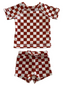 Stracciatella Checkerboard / Cove Rashguard Set / UPF 50+