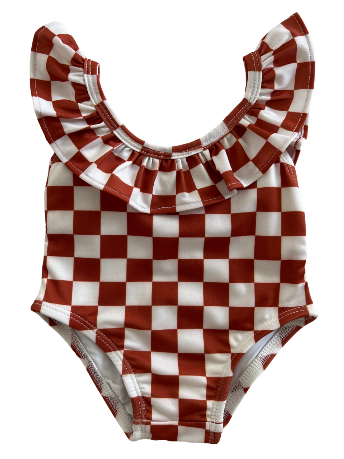 Stracciatella Checkerboard / Isla Swimsuit / UPF 50+
