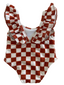 Stracciatella Checkerboard / Isla Swimsuit / UPF 50+