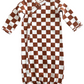 Stracciatella Checkerboard / Organic Gown