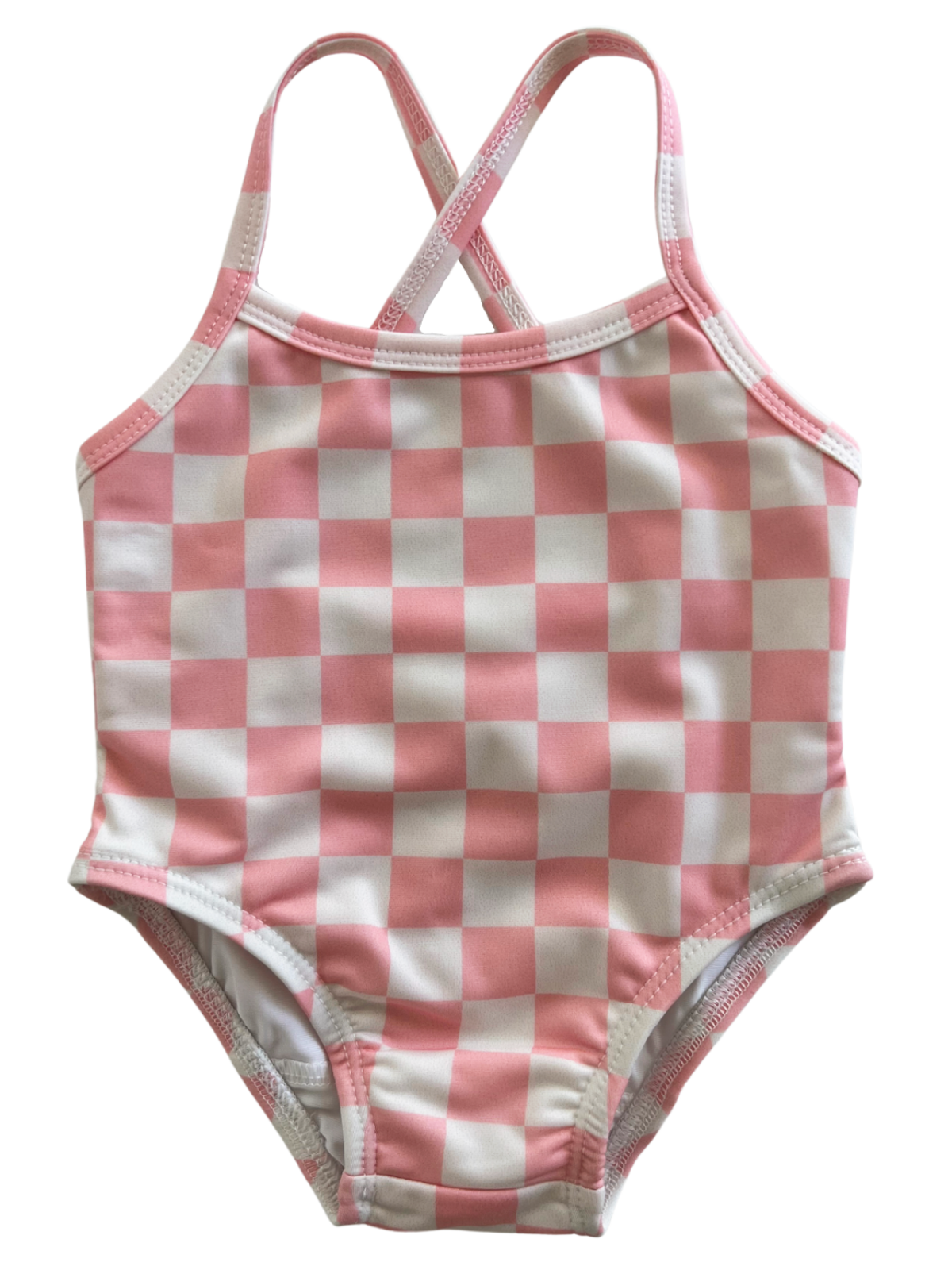Strawberry Shortcake Checkerboard / Marina Swimsuit / UPF 50+