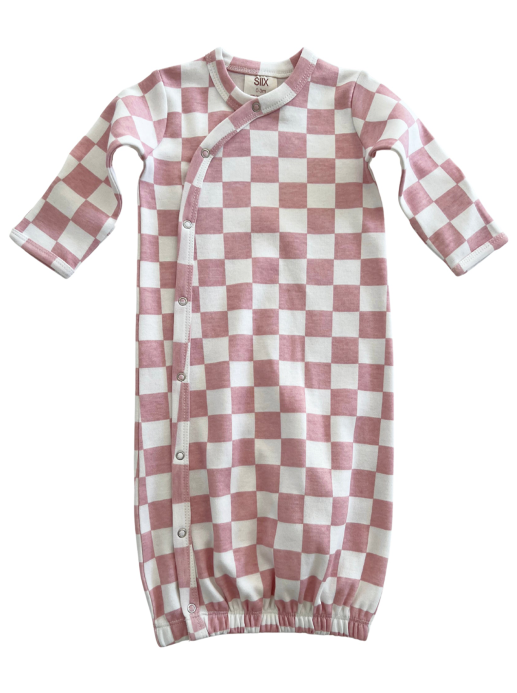 Strawberry Shortcake Checkerboard / Organic Gown
