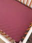 Stretch Crib Sheet, Mauve