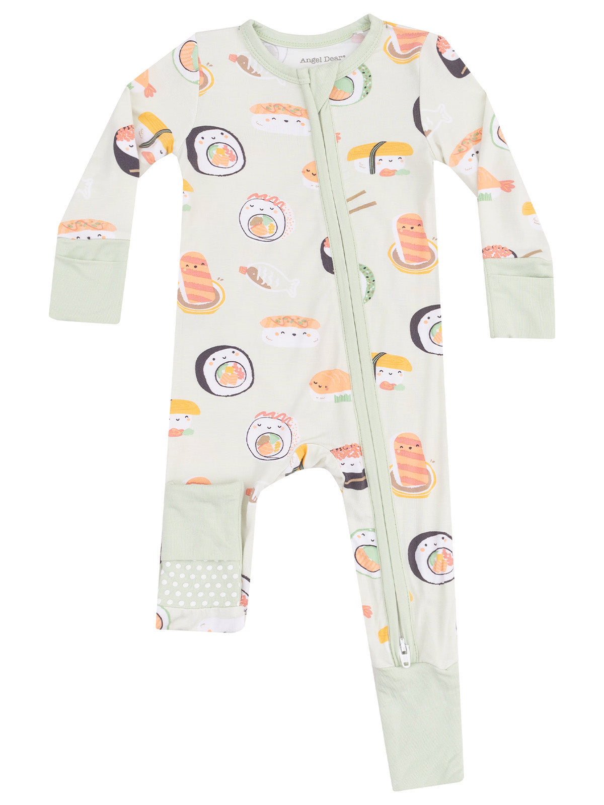 Green Stripe Zip Romper Green Stripe Zip Romper