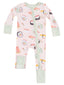 2-Way Zip Romper, Sushi Pink