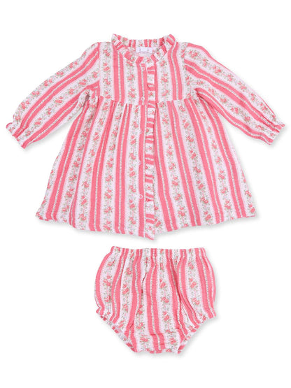 Romy Dress & Bloomer, Suzie Floral Stripe