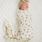 Muslin Swaddle, Cream Floral