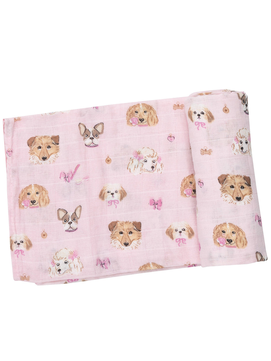 Angel Dear Cute Farm Animals Pink - Smocked Ruffle Bubble With Skirt main image 1