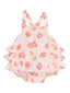 Ruffle Sunsuit, Sweet Peach