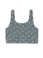 Rylee & Cru Swift Sports Bra, Blue Floral