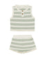 Taylor Knit Set, Sage Knit Stripe