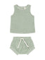 Terry Tank + Short Set, Sage