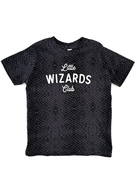 The Little Wizards Club Kids Tee, Reptile Print