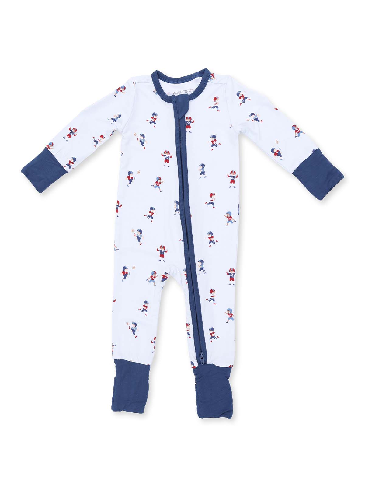 2-Way Zip Romper, Tiny Footballers