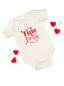 Tiny Love Short Sleeve Bodysuit, Cream