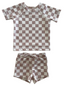 Tiramisu Checkerboard / Cove Rashguard Set / UPF 50+