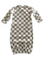 Tiramisu Checkerboard / Organic Gown