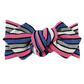 Top Knot Headband, Blue Shimmer Stripes