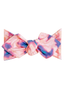 Top Knot Headband, Electric Pink Tie Dye