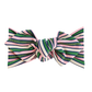 Top Knot Headband, Green/Pink Shimmer Stripes
