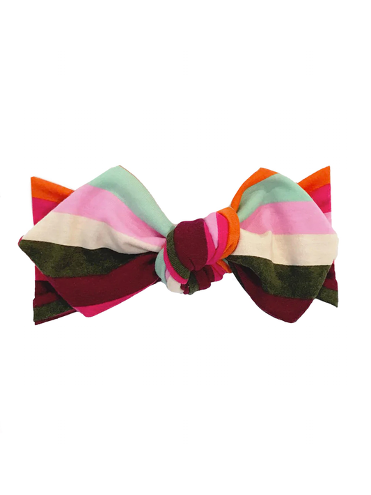 Top Knot Headband, Rainbow Stripes