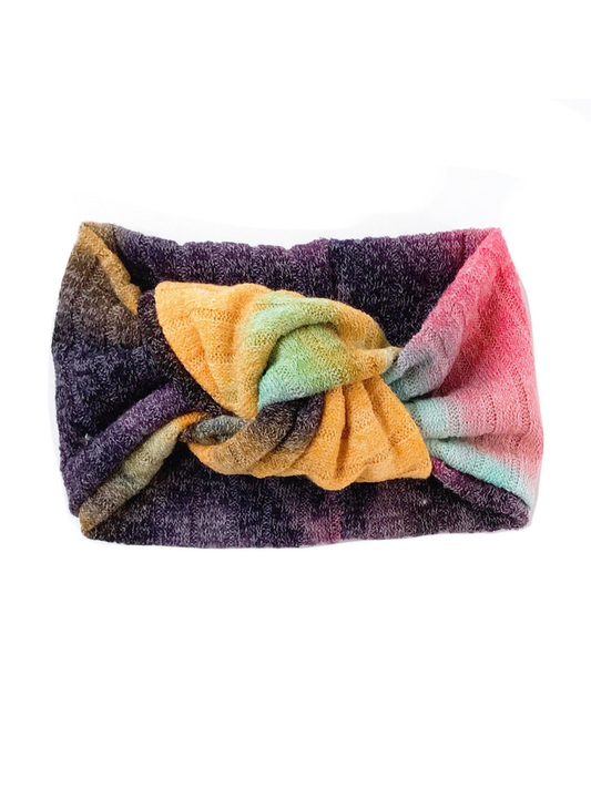 Twist Knot Headband, Autumn Tie Dye