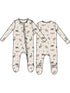 2-Way Zip Footie, Northern Woodland Animals