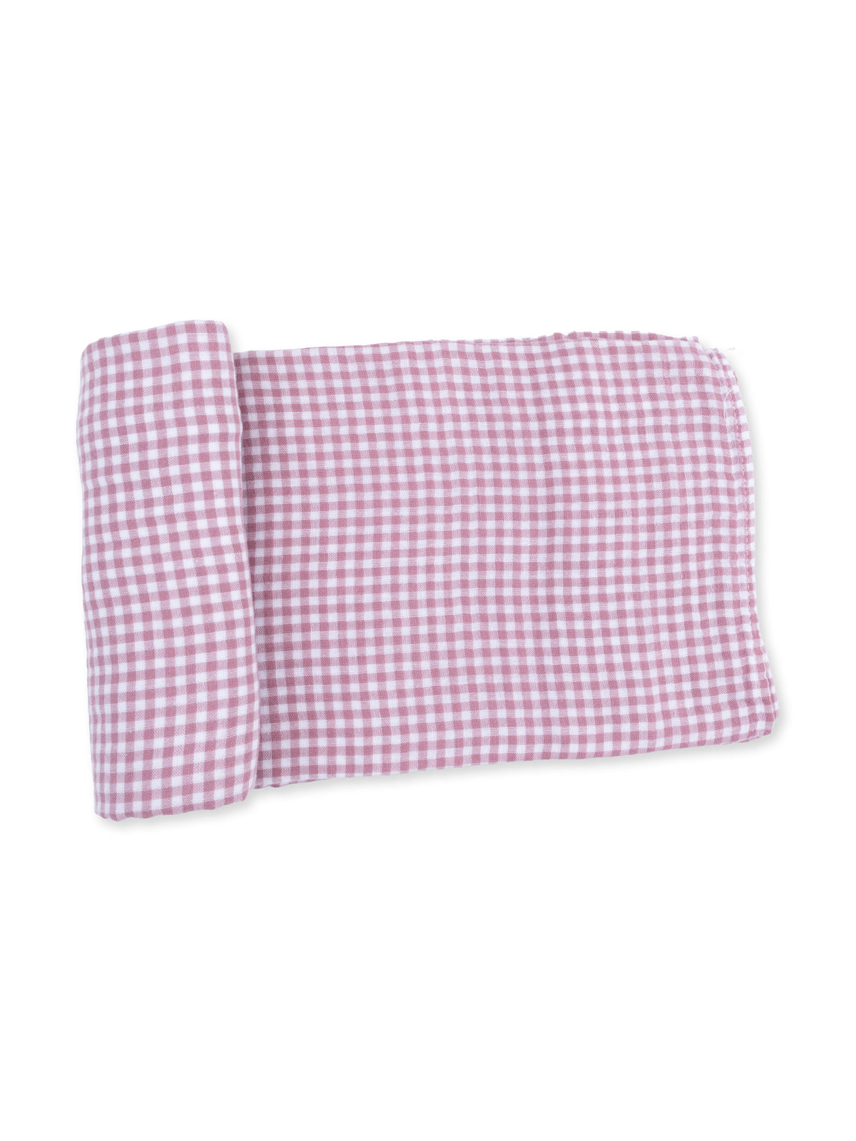 Muslin Swaddle, Berry Gingham