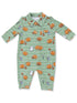 Polo Romper, Footballs Playing Football